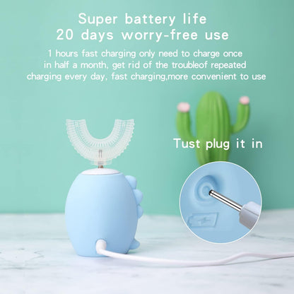 Rechargeable 360° Sonic U-Shape Electric Toothbrush for Kids