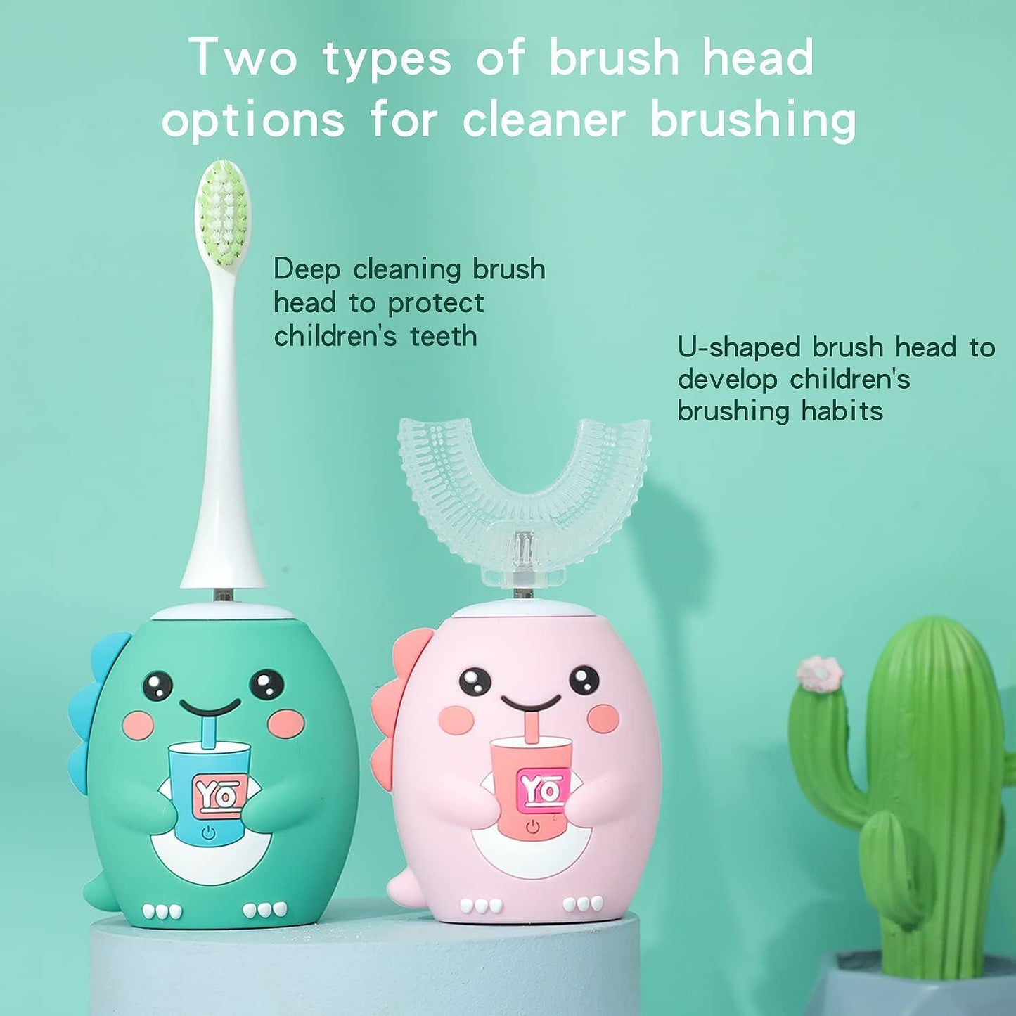 Rechargeable 360° Sonic U-Shape Electric Toothbrush for Kids