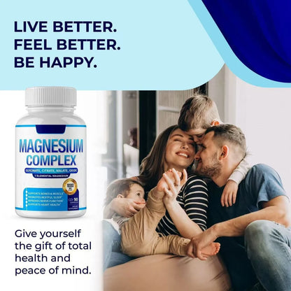 3-in-1 Magnesium Glycinate 1800mg Complex  Capsules
