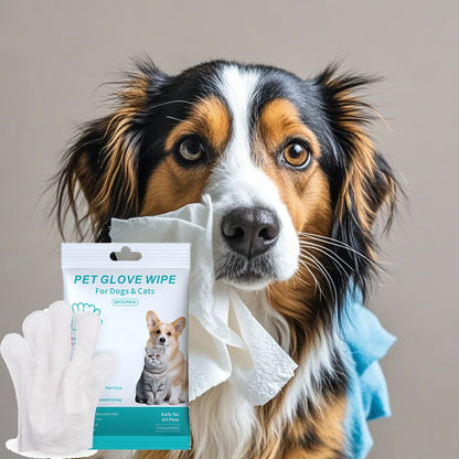 Pet Grooming Wipe Gloves | Easy Cat & Dog Cleaning
