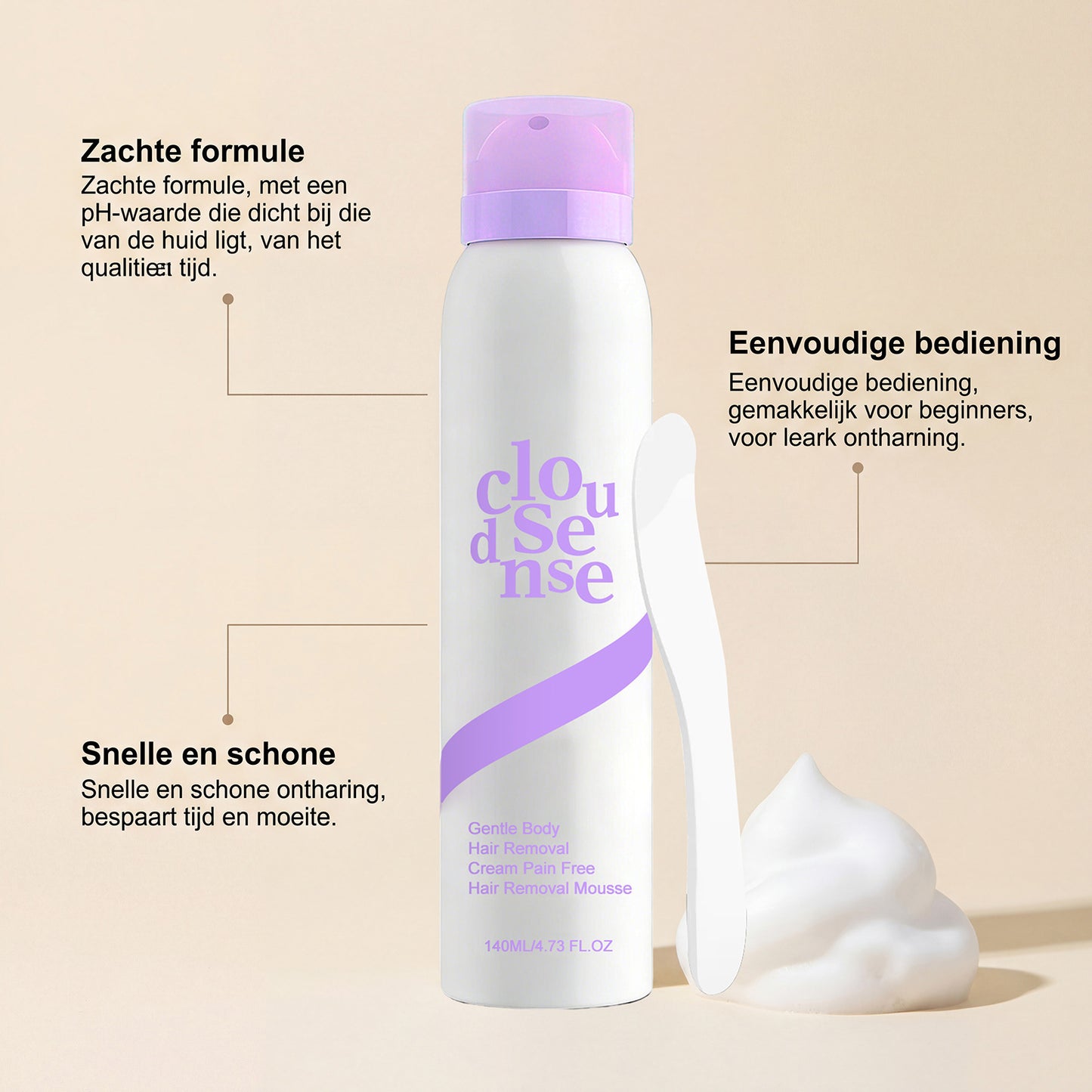 Gentle Hair Removal Body Mousse