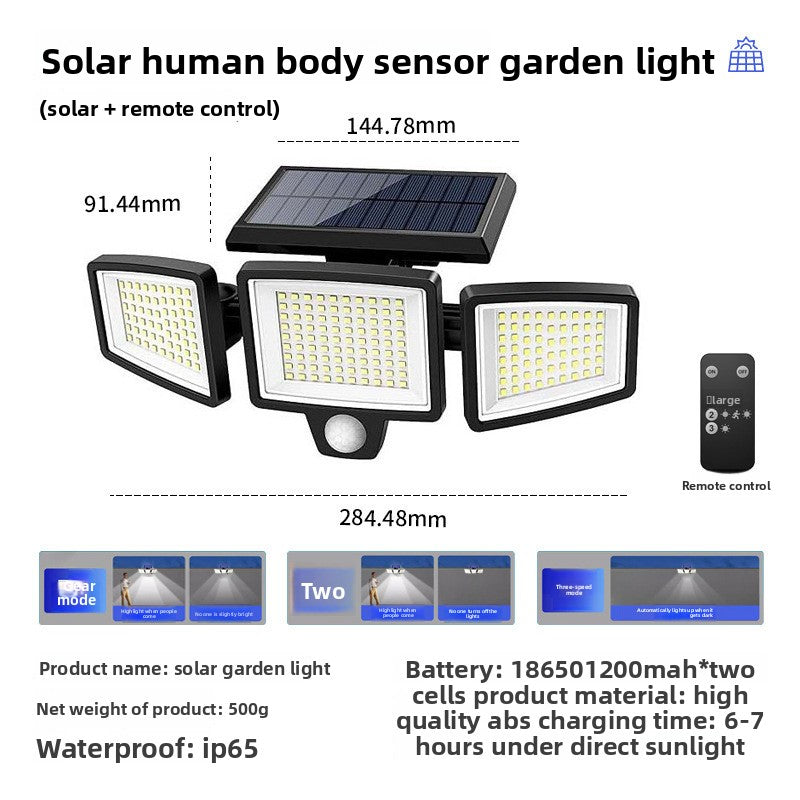 Solar Motion Sensor Wall Light